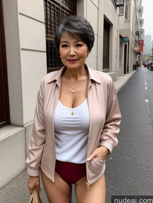 related ai porn images free for Milf Perfect Boobs Beautiful 70s Pixie Chinese Blouse Casual Jacket Professor Stylish Sweater Cleavage Detailed Sexy Face Partially Nude