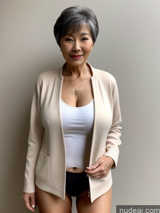 related ai porn images free for Milf Perfect Boobs Beautiful 70s Pixie Chinese Blouse Casual Jacket Professor Stylish Sweater Cleavage Detailed Sexy Face Partially Nude
