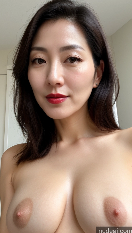 related ai porn images free for Woman One Perfect Boobs Beautiful Lipstick Fairer Skin 40s Black Hair Korean Close-up View