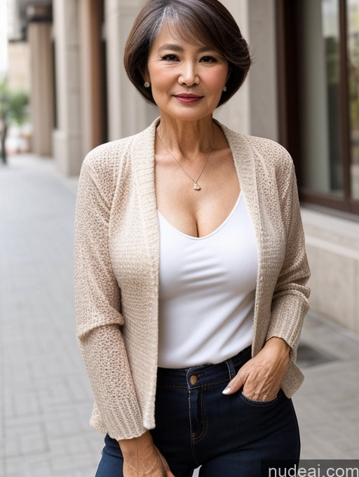 related ai porn images free for Milf Perfect Boobs Beautiful 70s Pixie Chinese Blouse Casual Jacket Professor Stylish Sweater Cleavage Detailed Sexy Face Partially Nude