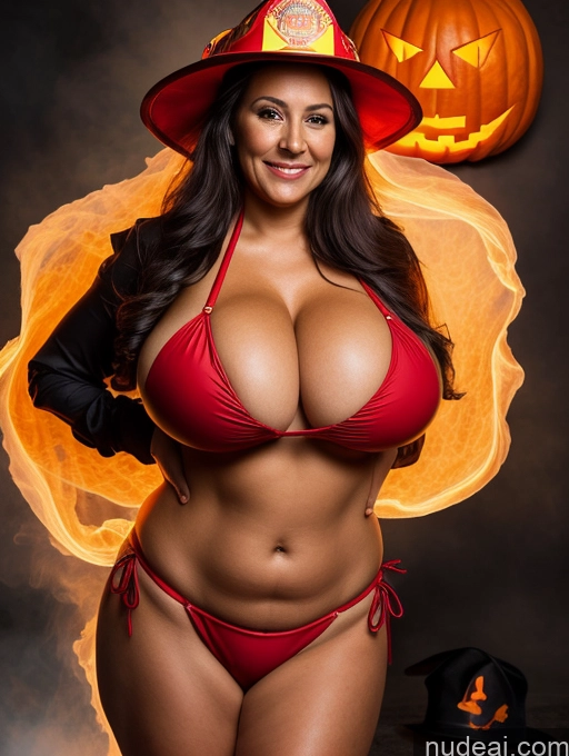 related ai porn images free for One Busty Huge Boobs Thick Tanned Skin Laughing Native American Front View Microkini Thong 70s Firefighter Halloween Witch