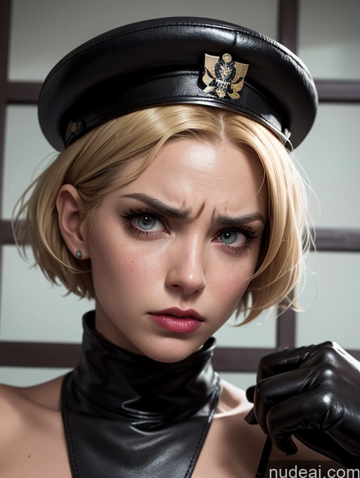 related ai porn images free for Pubic Hair Fairer Skin Military Vintage Pilot Leather German Blonde Short Hair Prison Gloves Serious Angry Woman Dark Lighting Jewelry Hat Cleavage Dynamic View Boots Alternative
