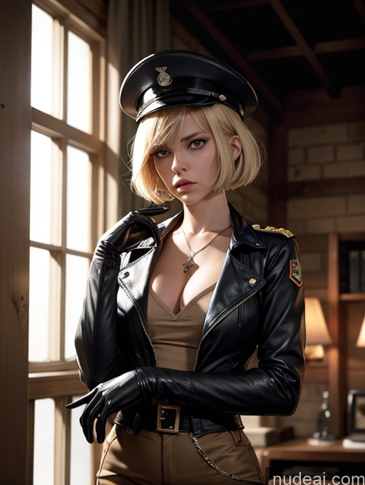 related ai porn images free for Pubic Hair Fairer Skin Military Vintage Pilot Leather German Blonde Short Hair Prison Gloves Serious Angry Woman Dark Lighting Jewelry Hat Cleavage Dynamic View Boots Alternative Long Legs