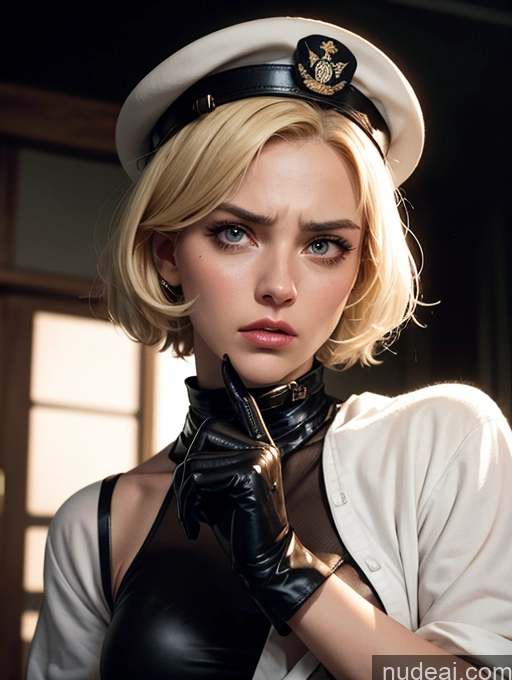 related ai porn images free for Pubic Hair Fairer Skin Military Vintage Pilot Leather German Blonde Short Hair Prison Gloves Serious Angry Woman Dark Lighting Jewelry Hat Cleavage Dynamic View Boots Alternative Long Legs