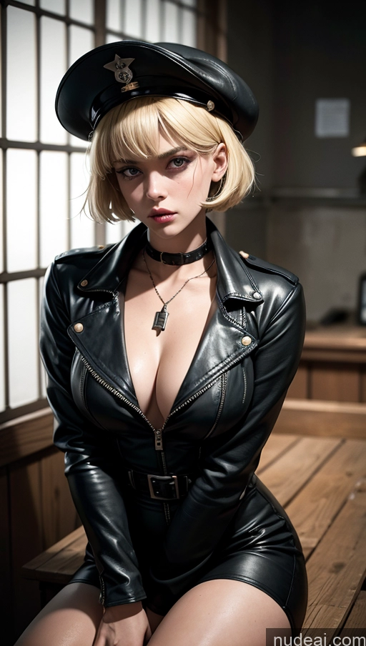 related ai porn images free for Pubic Hair Fairer Skin Military Vintage Pilot Leather German Blonde Short Hair Prison Gloves Serious Angry Woman Dark Lighting Jewelry Hat Cleavage Dynamic View Boots Alternative Long Legs Goth