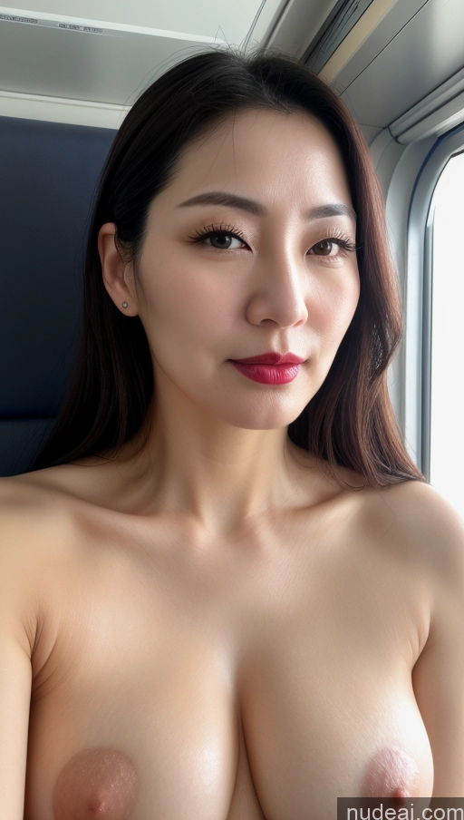 related ai porn images free for Woman One Perfect Boobs Beautiful Lipstick Fairer Skin 40s Black Hair Korean Slicked Close-up View Train Detailed