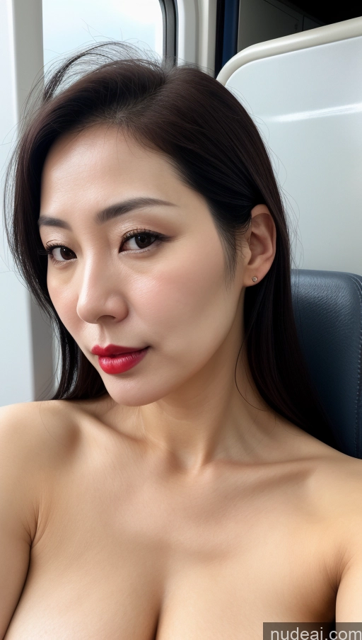 related ai porn images free for Woman One Perfect Boobs Beautiful Lipstick Fairer Skin 40s Black Hair Korean Slicked Close-up View Train Detailed