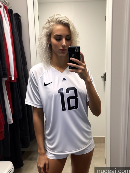 related ai porn images free for Athlete Perfect Body Tall 18 Seductive Sexy Face Orgasm White Hair Messy Russian Mirror Selfie Bathroom Front View Soccer