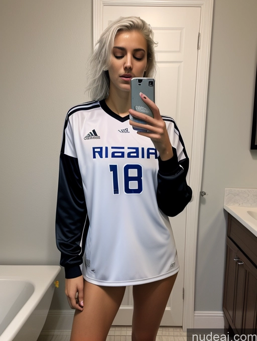 related ai porn images free for Athlete Tall 18 Seductive Sexy Face Orgasm White Hair Messy Russian Mirror Selfie Bathroom Front View Soccer Skinny