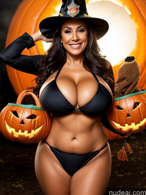 related ai porn images free for One Busty Huge Boobs Thick Tanned Skin Laughing Front View Microkini Thong Latina 70s Halloween Witch Firefighter