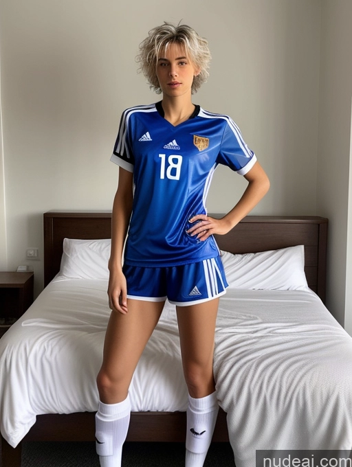 related ai porn images free for Athlete One Skinny 18 Seductive Sexy Face White Hair Messy Russian Front View Soccer