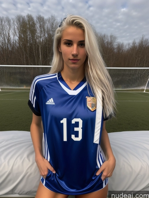 related ai porn images free for Athlete One Skinny 18 Seductive Sexy Face White Hair Messy Russian Front View Soccer