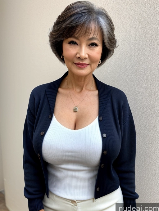 related ai porn images free for Milf Perfect Boobs Beautiful 70s Pixie Chinese Blouse Casual Jacket Professor Stylish Sweater Cleavage Detailed Sexy Face