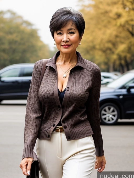 related ai porn images free for Milf Perfect Boobs Beautiful 70s Pixie Chinese Blouse Casual Jacket Professor Stylish Sweater Cleavage Detailed Sexy Face