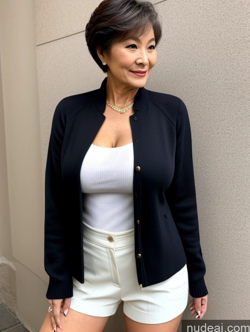related ai porn images free for Milf Perfect Boobs Beautiful 70s Pixie Chinese Blouse Casual Jacket Professor Stylish Sweater Cleavage Detailed Sexy Face