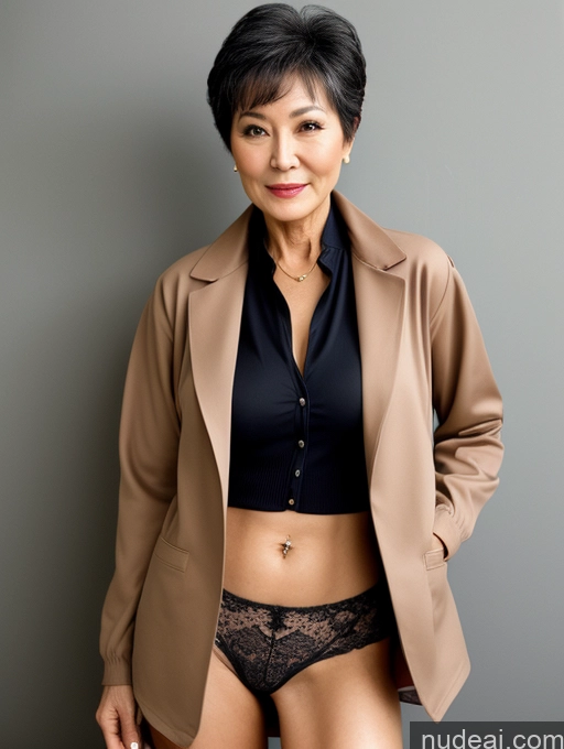 related ai porn images free for Milf Perfect Boobs Beautiful 70s Pixie Chinese Blouse Casual Jacket Professor Stylish Sweater Cleavage Detailed Sexy Face Dark Lighting Alternative Partially Nude