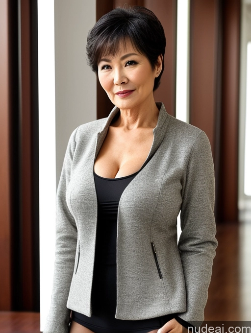 related ai porn images free for Milf Perfect Boobs Beautiful 70s Pixie Chinese Blouse Casual Jacket Professor Stylish Sweater Cleavage Detailed Sexy Face Dark Lighting Alternative Partially Nude