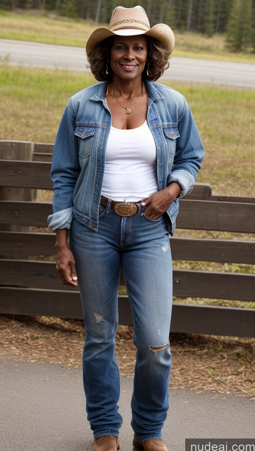 related ai porn images free for Milf Muscular Abs Perfect Body Thick Dark Skin Hat Western Shirt Jeans Bomber 60s Lumberjack Messy