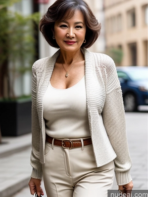 related ai porn images free for Milf Perfect Boobs Beautiful 70s Pixie Chinese Blouse Casual Jacket Professor Stylish Sweater Cleavage Detailed Sexy Face