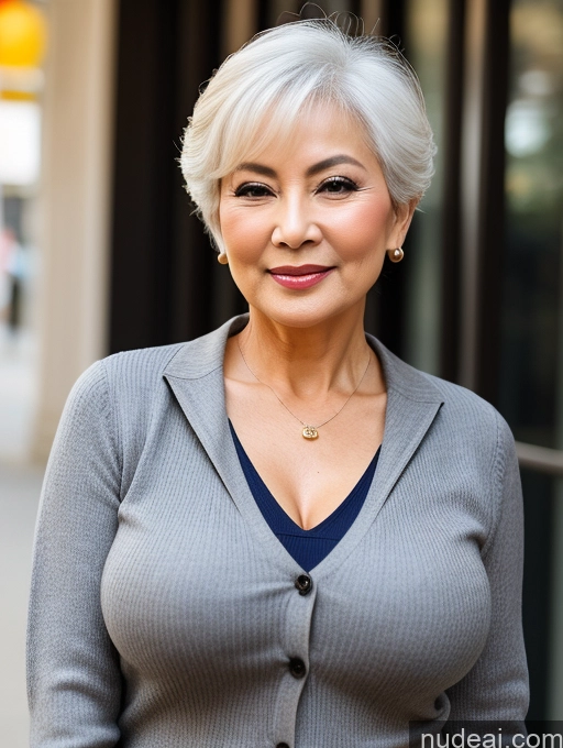 related ai porn images free for Milf Perfect Boobs Beautiful 70s Pixie Blouse Casual Jacket Professor Stylish Sweater Cleavage Detailed Sexy Face Chinese Busty