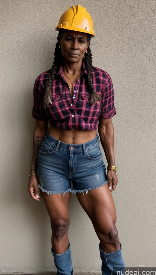 related ai porn images free for Milf Muscular Abs Perfect Body Thick Dark Skin Western Shirt Jeans Lumberjack Braided Pubic Hair Serious Dark Lighting Ethiopian 70s Construction Worker Tattoos