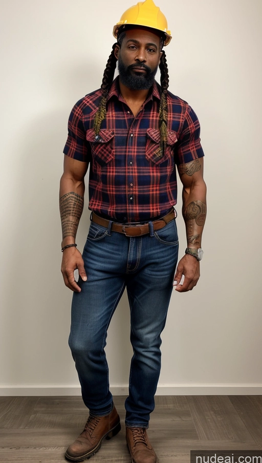 related ai porn images free for Milf Muscular Abs Perfect Body Thick Dark Skin Jeans Lumberjack Braided Pubic Hair Dark Lighting Ethiopian 70s Construction Worker Tattoos