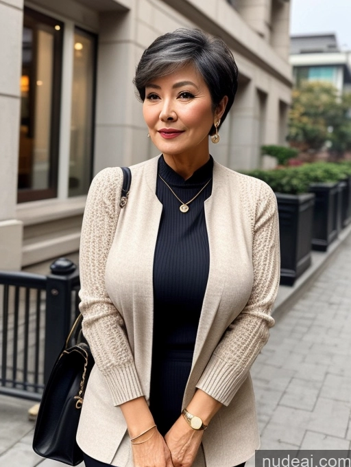 related ai porn images free for Milf Perfect Boobs Beautiful 70s Pixie Blouse Casual Jacket Professor Stylish Sweater Cleavage Detailed Sexy Face Chinese Busty Secretary Suit
