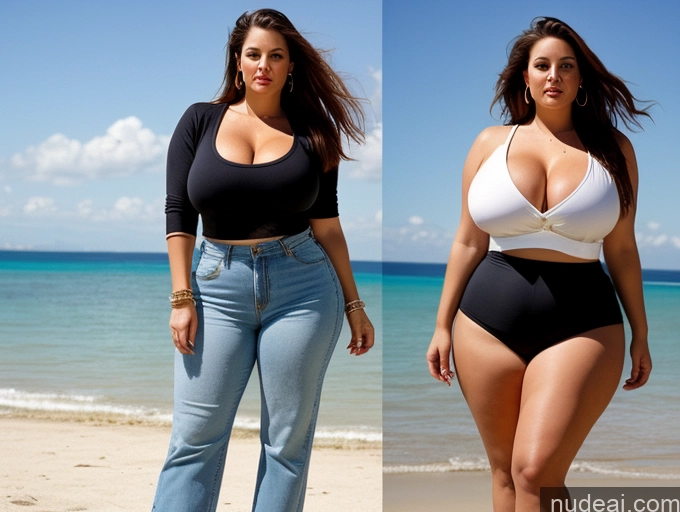 related ai porn images free for Woman One Huge Boobs Big Ass Thick Big Hips Busty White Chubby Full Frontal 40s Long Hair Brunette 90s Casual Beach