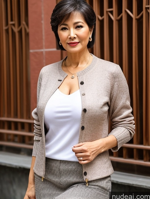 related ai porn images free for Milf Perfect Boobs Beautiful 70s Pixie Blouse Casual Jacket Professor Stylish Sweater Detailed Sexy Face Chinese Busty Secretary Suit