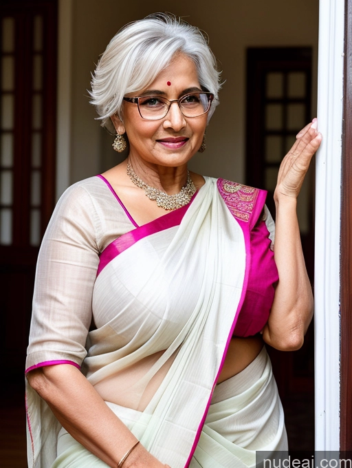 related ai porn images free for Huge Boobs Milf Glasses 80s White Hair Indian Sari