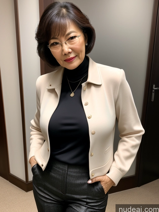 related ai porn images free for Milf Perfect Boobs Beautiful 70s Pixie Blouse Jacket Professor Stylish Sweater Detailed Sexy Face Chinese Busty Secretary Suit Dark Lighting Transparent