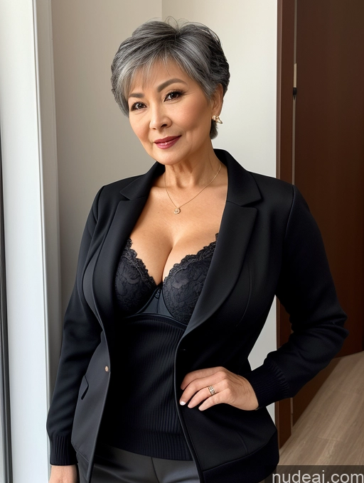 related ai porn images free for Milf Perfect Boobs Beautiful 70s Pixie Chinese Casual Jacket Professor Stylish Sweater Cleavage Detailed Sexy Face Busty Bra Secretary Suit Dark Lighting