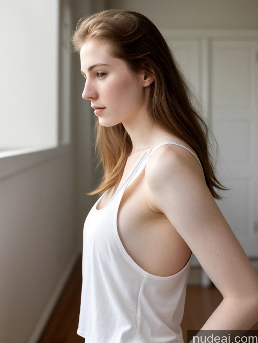 related ai porn images free for Fairer Skin Pubic Hair 18 Small Tits Tank Top Side View