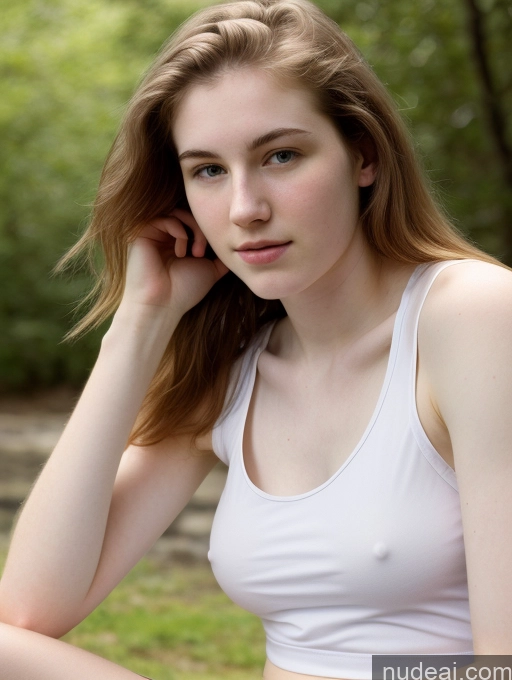 related ai porn images free for Fairer Skin Pubic Hair 18 Small Tits Tank Top Side View