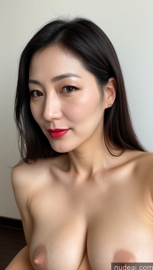 related ai porn images free for Woman One Perfect Boobs Beautiful Lipstick Fairer Skin 40s Black Hair Korean Close-up View