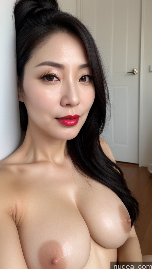 related ai porn images free for Woman One Perfect Boobs Beautiful Lipstick Fairer Skin 40s Black Hair Korean Close-up View