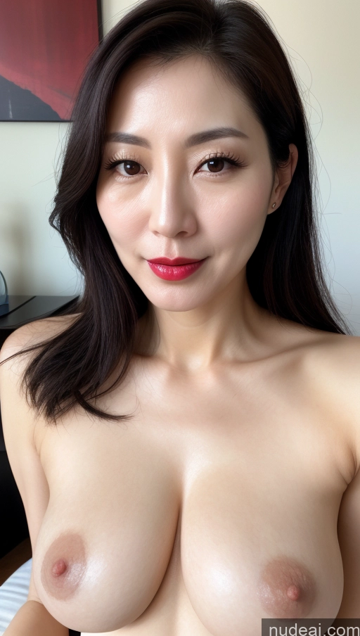 related ai porn images free for Woman One Perfect Boobs Beautiful Lipstick Fairer Skin 40s Black Hair Korean Close-up View