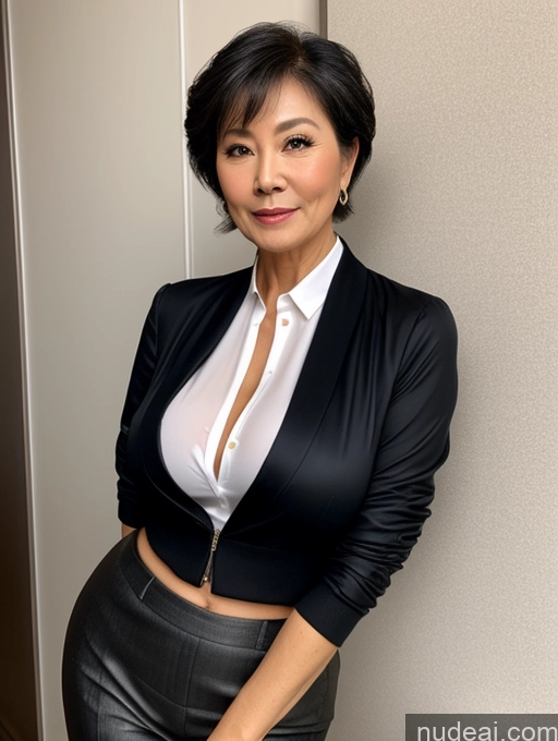 related ai porn images free for Milf Perfect Boobs Beautiful 70s Pixie Blouse Jacket Professor Stylish Sweater Detailed Sexy Face Chinese Busty Secretary Suit Dark Lighting Transparent