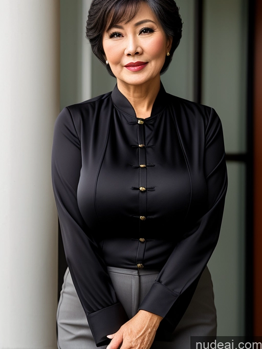 related ai porn images free for Milf Perfect Boobs Beautiful 70s Pixie Blouse Jacket Professor Stylish Sweater Detailed Sexy Face Chinese Busty Secretary Suit Dark Lighting Transparent