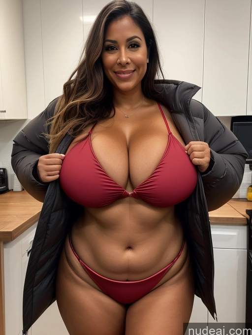related ai porn images free for One Busty Huge Boobs Thick Tanned Skin Front View Microkini Thong Sexy Face 60s Brazilian Lab Coat Lumberjack Parka