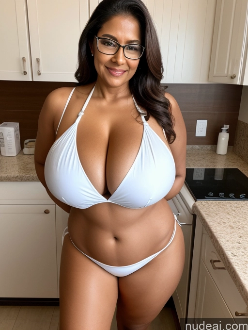 related ai porn images free for One Busty Huge Boobs Thick Tanned Skin 60s Sexy Face Indian Front View Maid Microkini Thong Glasses Lab Coat