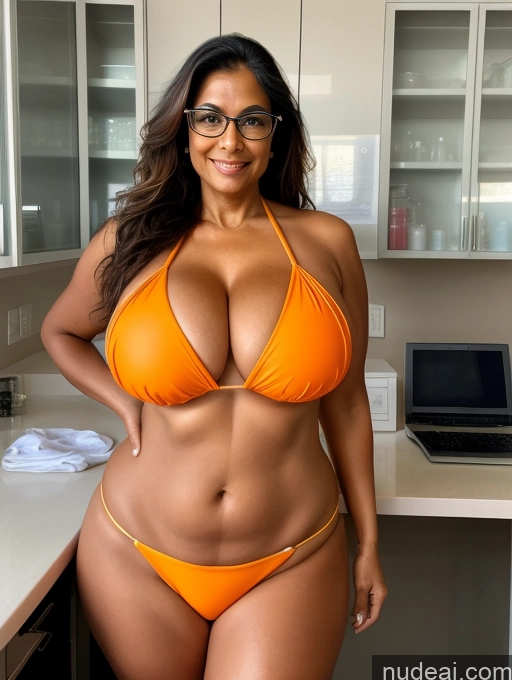 related ai porn images free for One Busty Huge Boobs Thick Tanned Skin 60s Sexy Face Front View Microkini Thong Glasses Lab Coat Indian