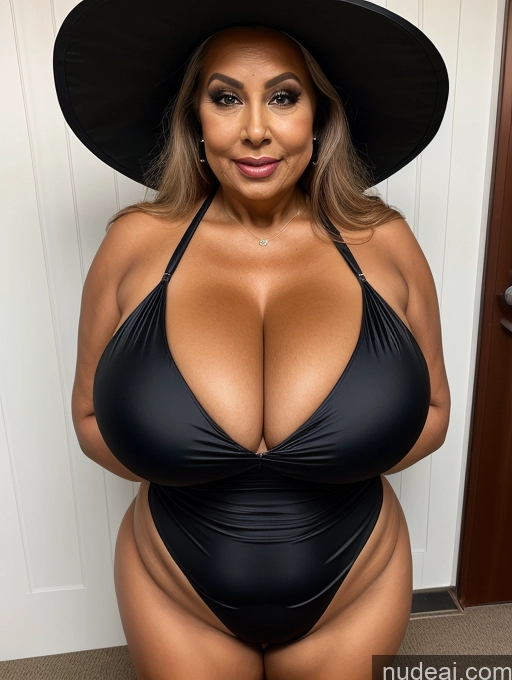 related ai porn images free for One Busty Huge Boobs Thick Tanned Skin Sexy Face Front View Microkini Thong 70s Indian Halloween Witch