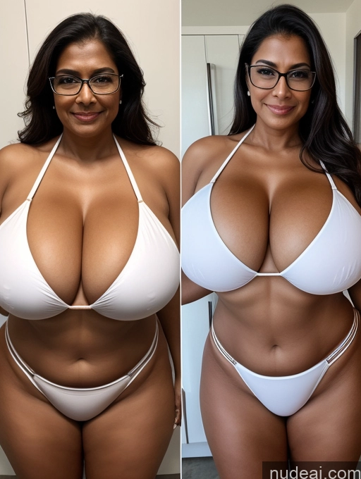 related ai porn images free for One Busty Huge Boobs Thick Tanned Skin Front View Microkini Thong Sexy Face Indian Maid Glasses 60s Lab Coat