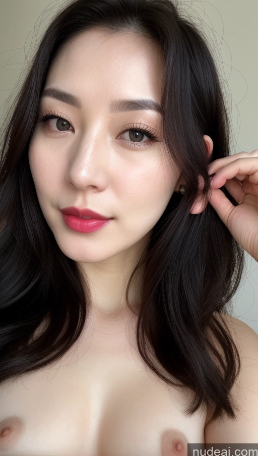 related ai porn images free for Woman One Beautiful Lipstick Fairer Skin Black Hair Korean 30s Small Tits Close-up View