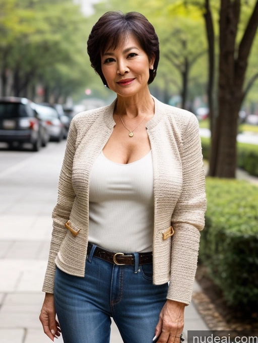related ai porn images free for Milf Perfect Boobs Beautiful 70s Pixie Chinese Blouse Casual Jacket Professor Stylish Sweater Cleavage Detailed Sexy Face
