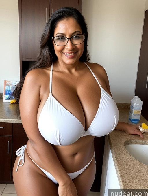 related ai porn images free for One Busty Huge Boobs Thick Tanned Skin Sexy Face Front View Microkini Thong Indian Glasses Maid 60s Lab Coat