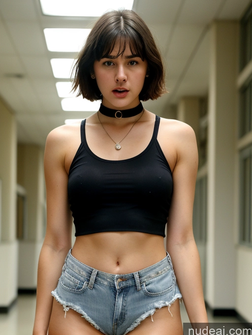 related ai porn images free for Sorority Skinny Small Ass Abs Beautiful Fairer Skin 18 Brunette Short Hair Small Tits White School Hallway Crop Top Daisy Dukes Choker Transparent Perfect Boobs Sexy Face Angry