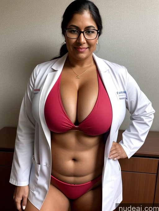 related ai porn images free for One Busty Huge Boobs Thick Tanned Skin Front View Microkini Thong Sexy Face 60s Indian Glasses Doctor Lab Coat Professor