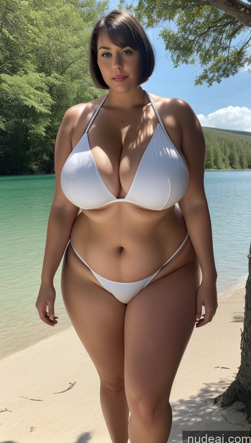 related ai porn images free for Woman One Huge Boobs Big Ass Thick Big Hips White Lake Bikini Thong Sexy Face Full Frontal Short Hair 20s Busty Chubby Brunette